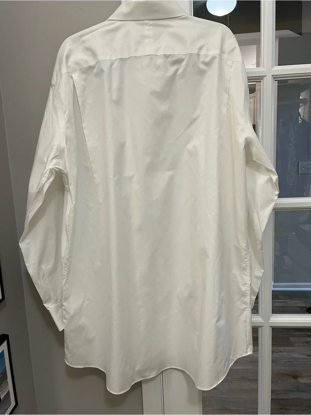 ENRO Men's White Dress Shirt - Classic Button-Down non iron sz 19 (38-39) - Picture 4 of 6